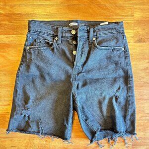 Dark Grey/Black High Waist Jorts